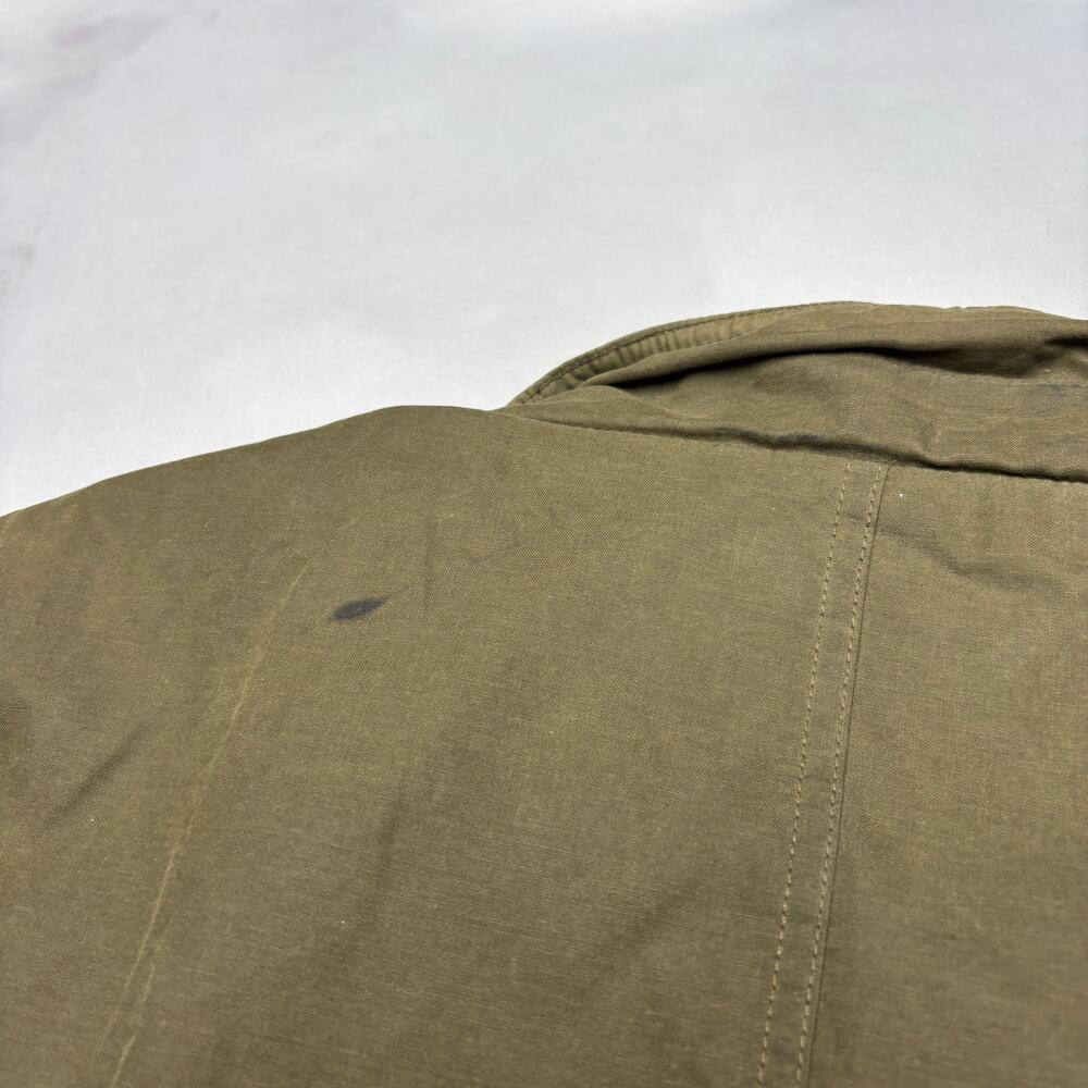 Vintage Gap Harrington Bomber Jacket Leather Collar XL Y2K Flannel Quilt Lined - Picture 11 of 14